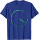Subtle 420 Minimalistic Green Gradient Clock Print T-Shirt - T-Shirt | Royal