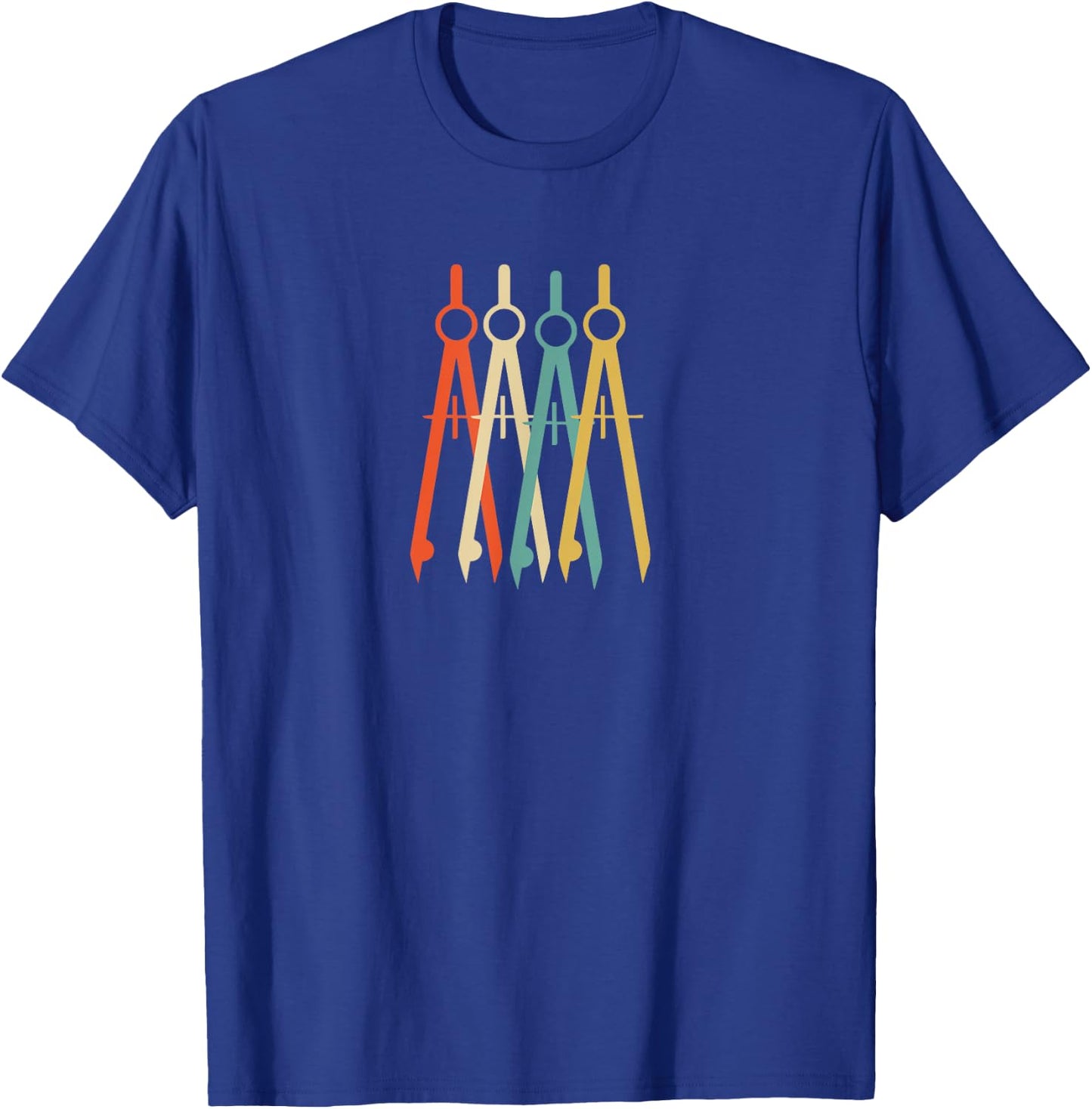 Vintage Retro Art Architect Architecture T Shirt Gift T-Shirt - T-Shirt | Royal