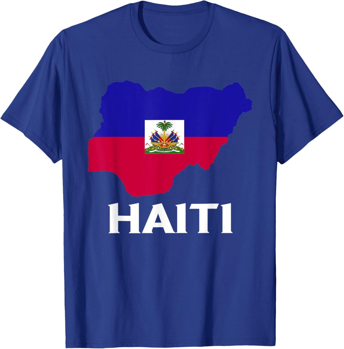Haitian Flag Haitian Roots Haiti Map Haitian Pride T-Shirt - T-Shirt | Royal