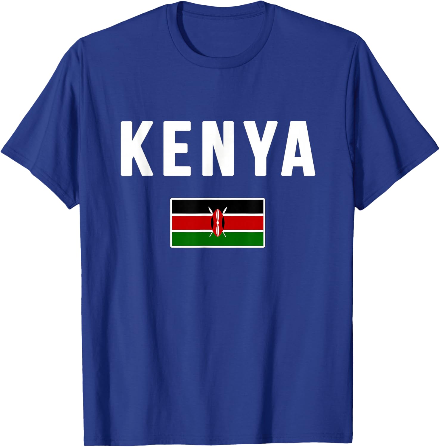 Kenyan Flag Kenya T-Shirt - T-Shirt | Royal