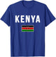 Kenyan Flag Kenya T-Shirt - T-Shirt | Royal