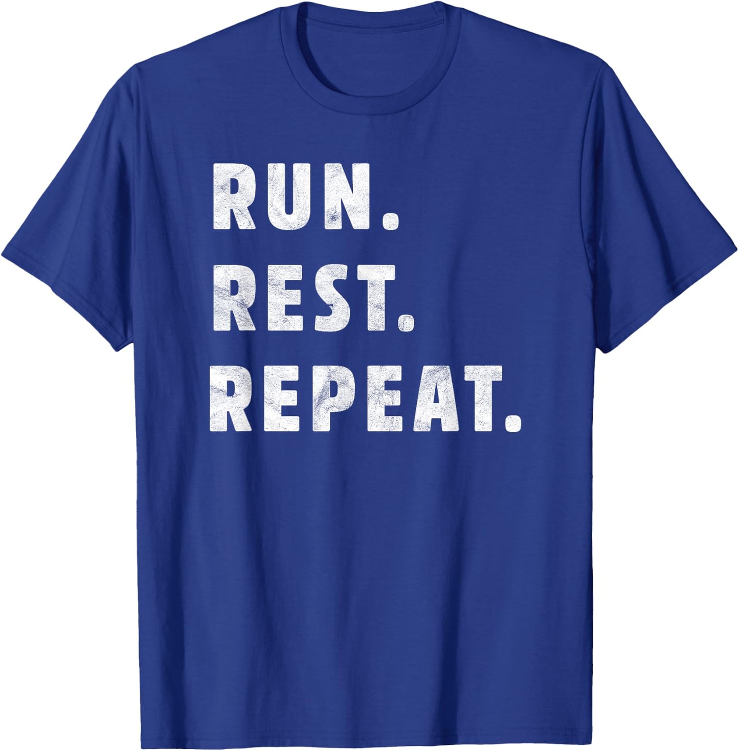 Stylish Run Rest Repeat Running T-Shirt - T-Shirt | Royal