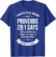 I Wanted to Go Jogging but Proverbs 28:1 Says T shirt Men T-Shirt - T-Shirt | Royal