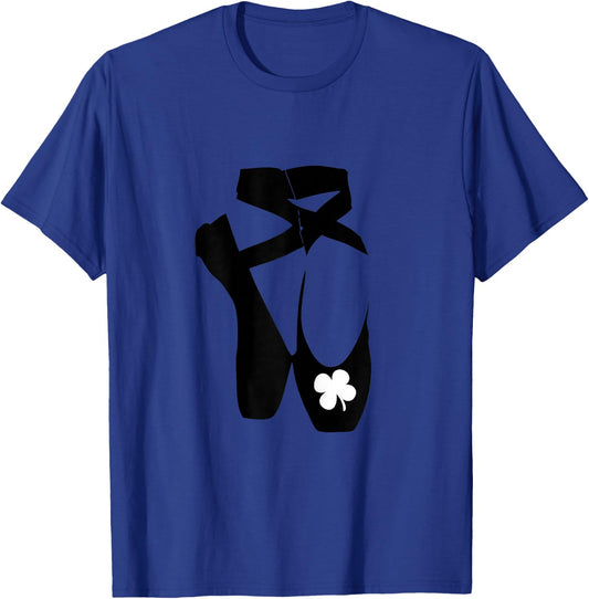 Ballerina St Patricks Day Dance Shoes For Ballet Dancer T-Shirt - T-Shirt | Royal