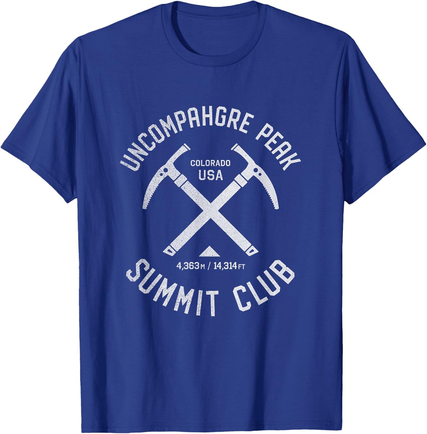Uncompahgre Peak Summit Club | I climbed Uncompahgre Peak T-Shirt - T-Shirt | Royal