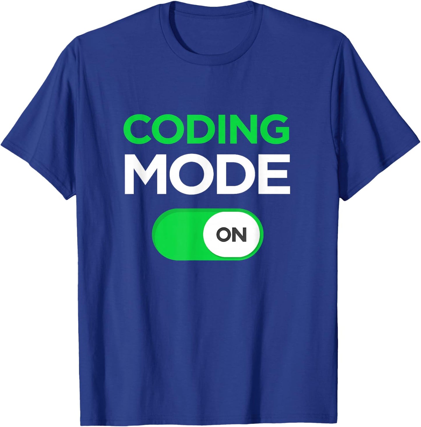 Funny Coding T Shirt Code Mode On Gift Kids, Men, Women T-Shirt - T-Shirt | Royal