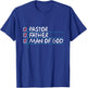 Fathers Day Gift From Church Pastor Dad Man of God T-Shirt - T-Shirt | Royal