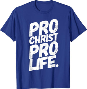 Abortion Pro Life March Christ T-Shirt - T-Shirt | Royal