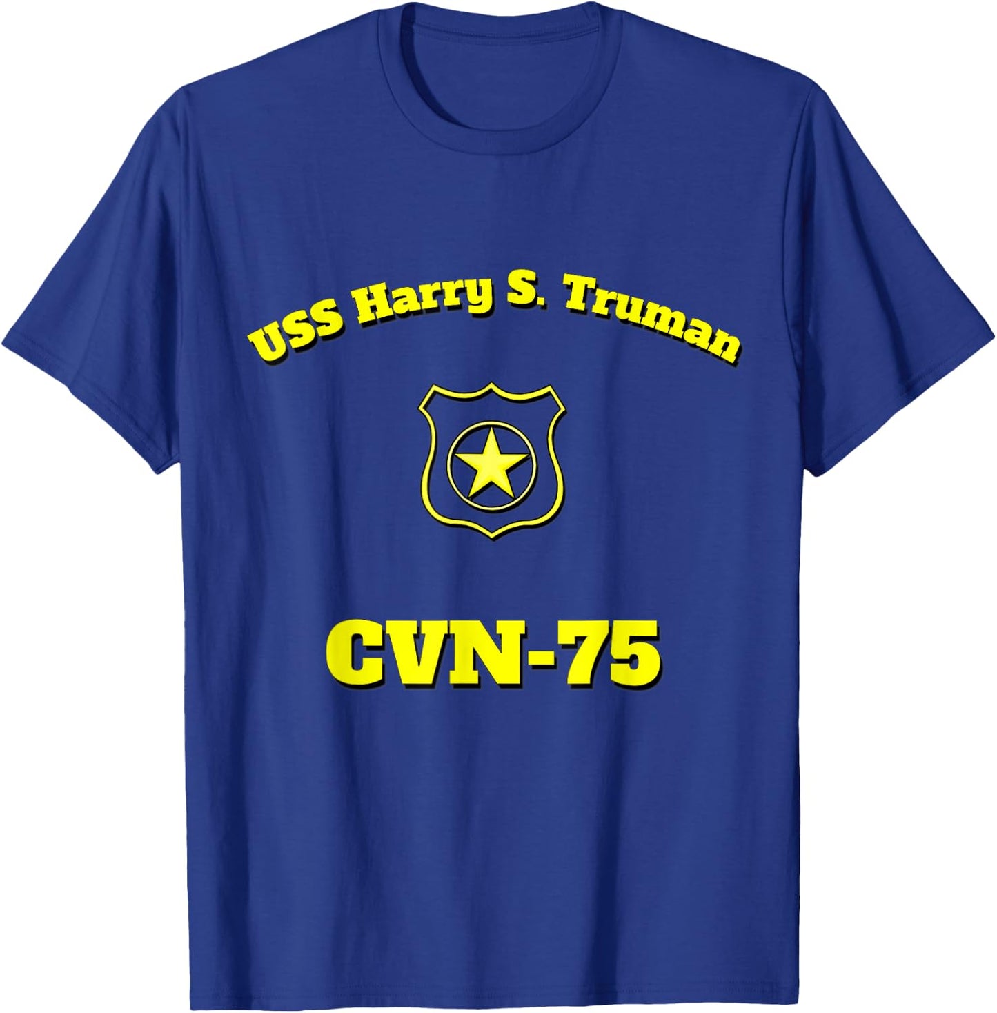 CVN-75 USS Harry S. Truman Aircraft Carrier MA Shirt T-Shirt - T-Shirt | Royal
