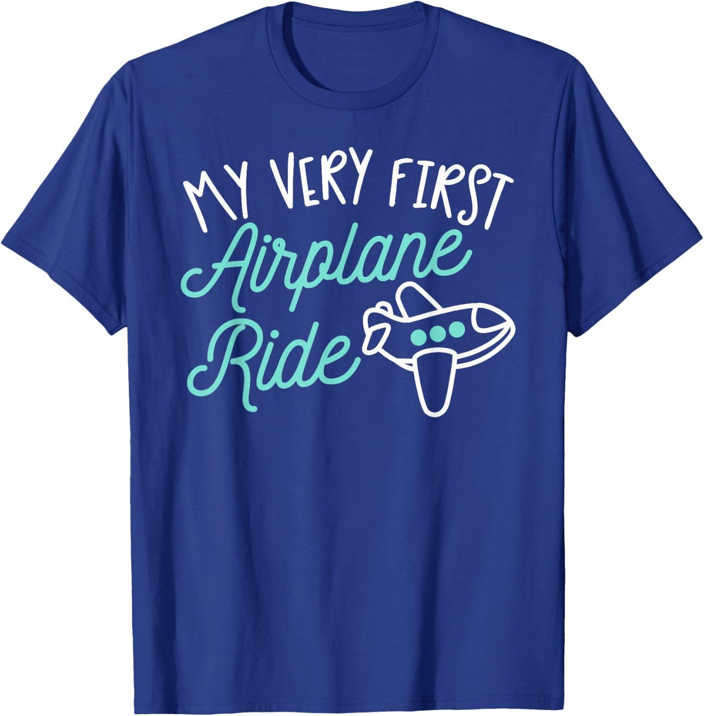 First Plane Flight Shirt My Very First Airplane Ride T-Shirt - T-Shirt | Royal