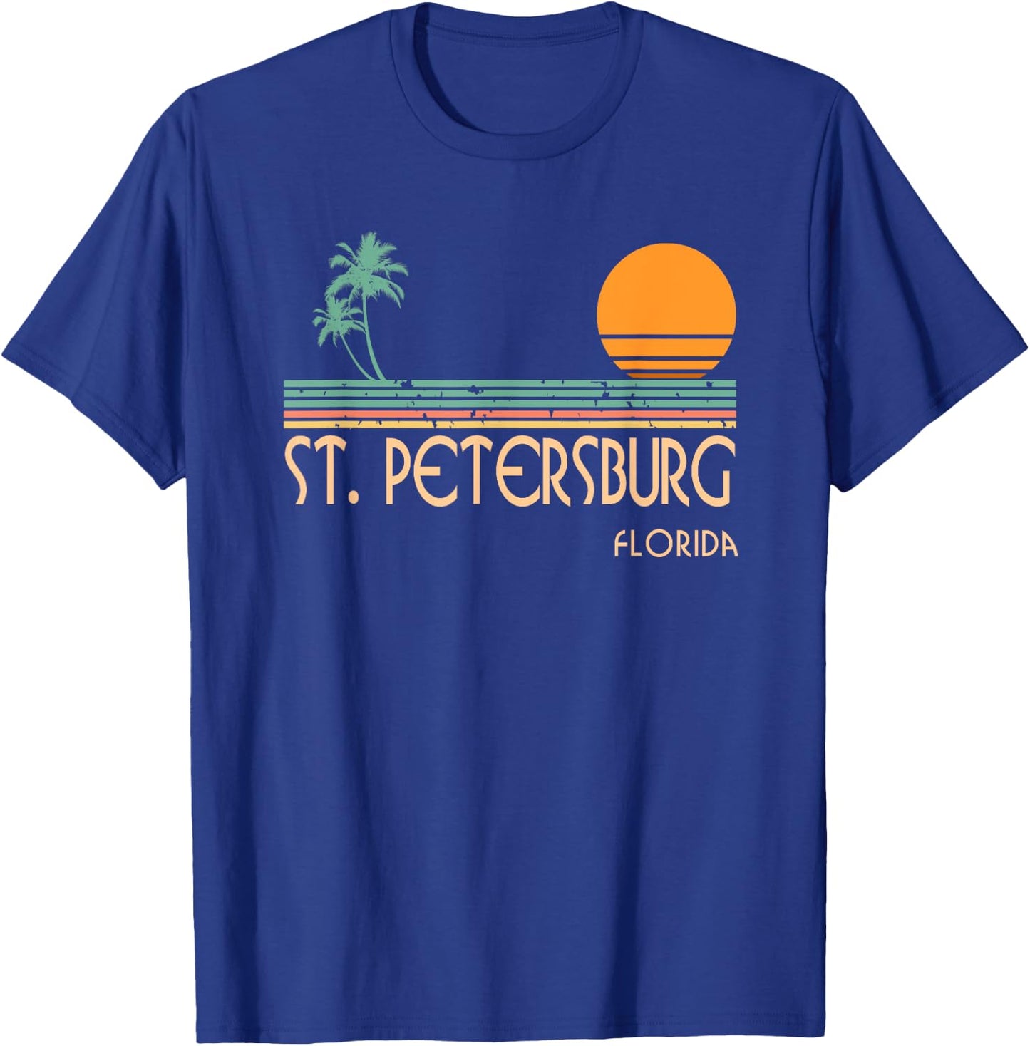 Vintage St Petersburg Florida T-Shirt - T-Shirt | Royal