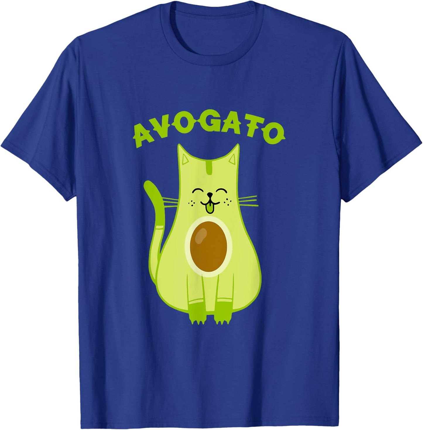 Avogato Funny Avo-Gato Cinco De Mayo Avocado Cat Pun Humor Women Kids T-Shirt - T-Shirt | Royal