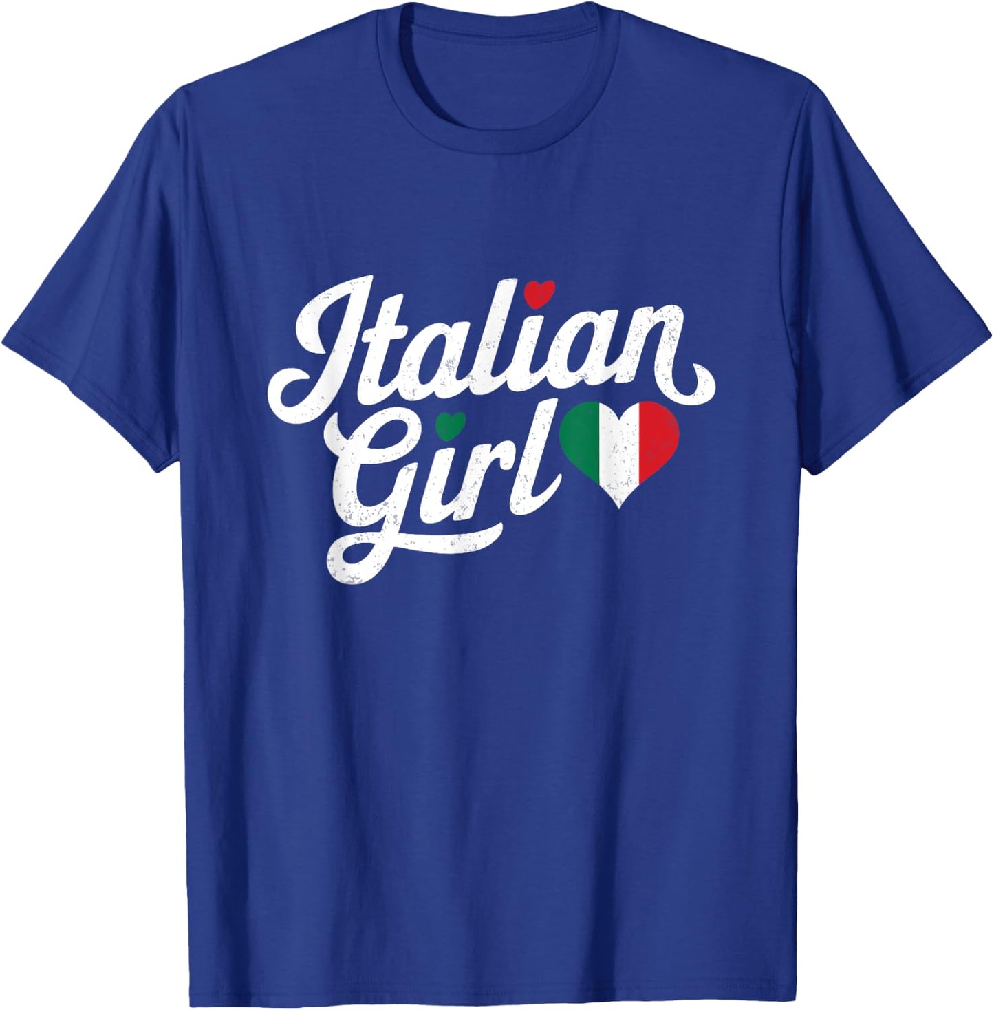 Italy Flag Culture italian Roots Cute Italian Girl italia T-Shirt - T-Shirt | Royal