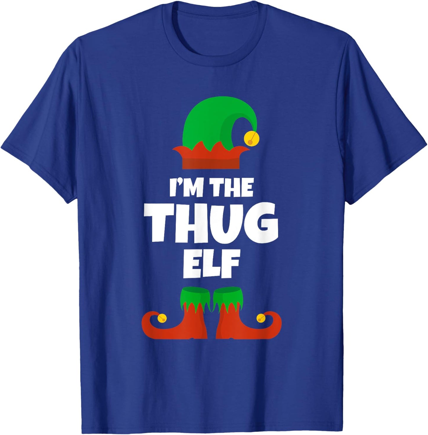 I'm The Thug Elf Family Pajama Christmas Funny T-Shirt - T-Shirt | Royal