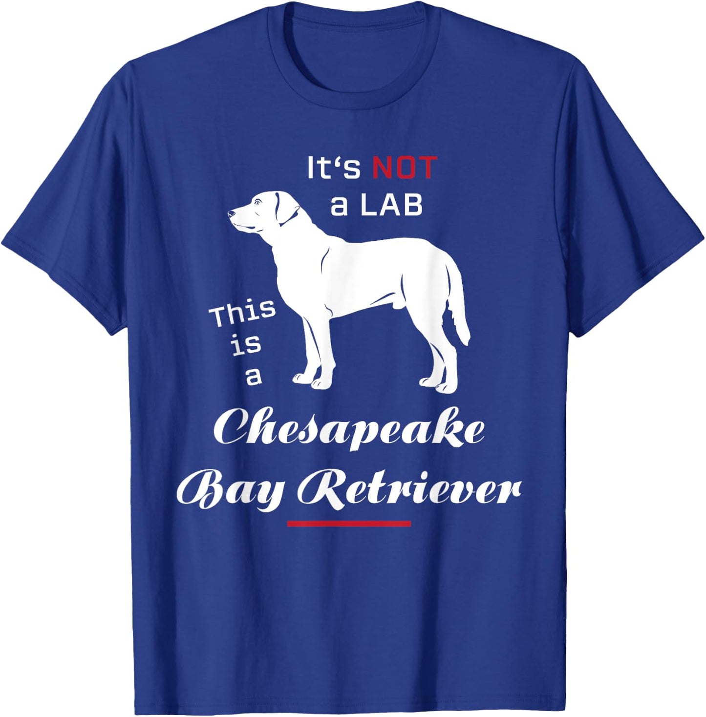 It's not a Lab this is a Chesapeake Bay Retriever T-Shirt - T-Shirt | Royal