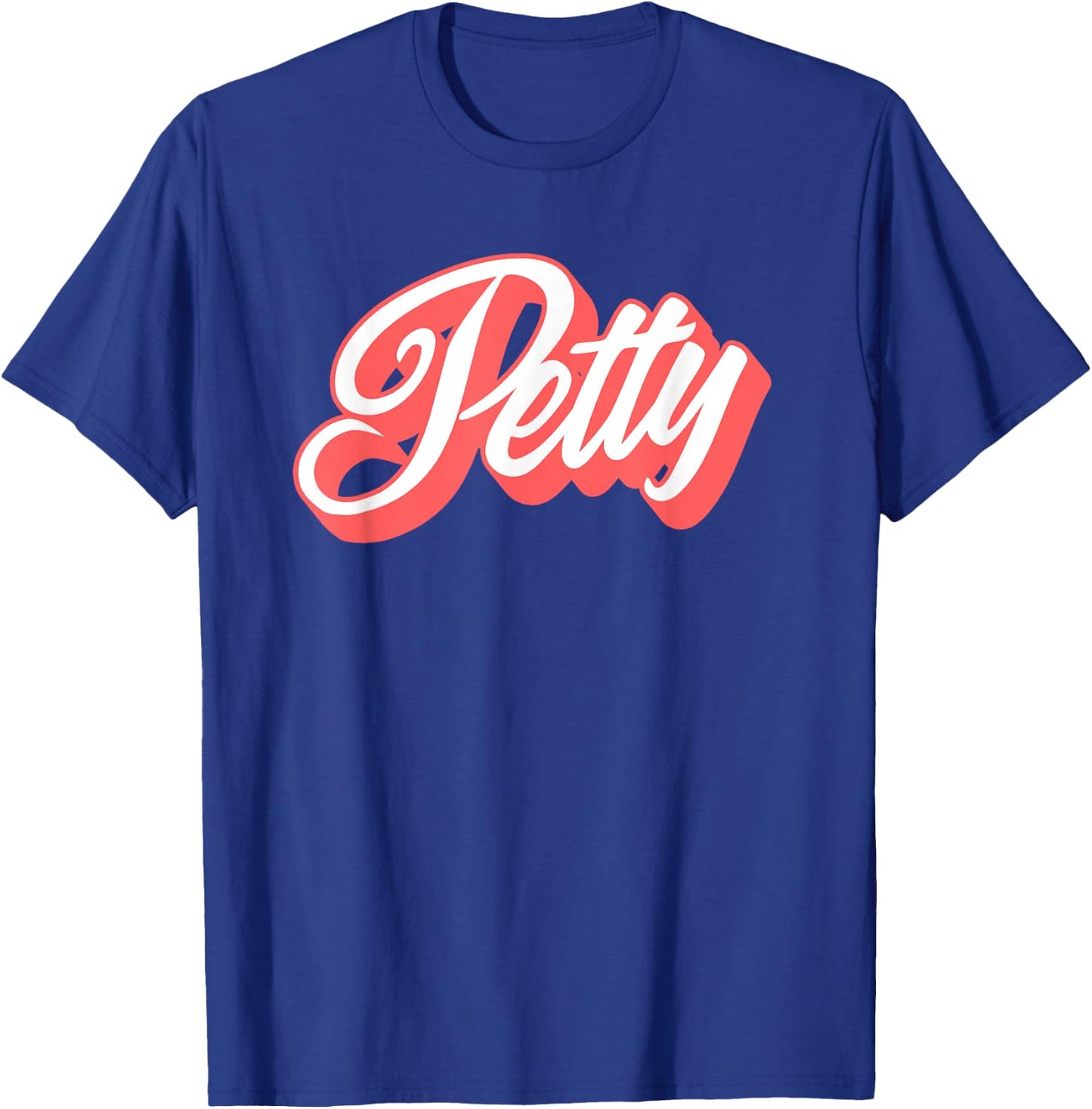 Styleuniversal Women's Petty Funny Cartoon Letter Print , Black, Small T-Shirt - T-Shirt | Royal