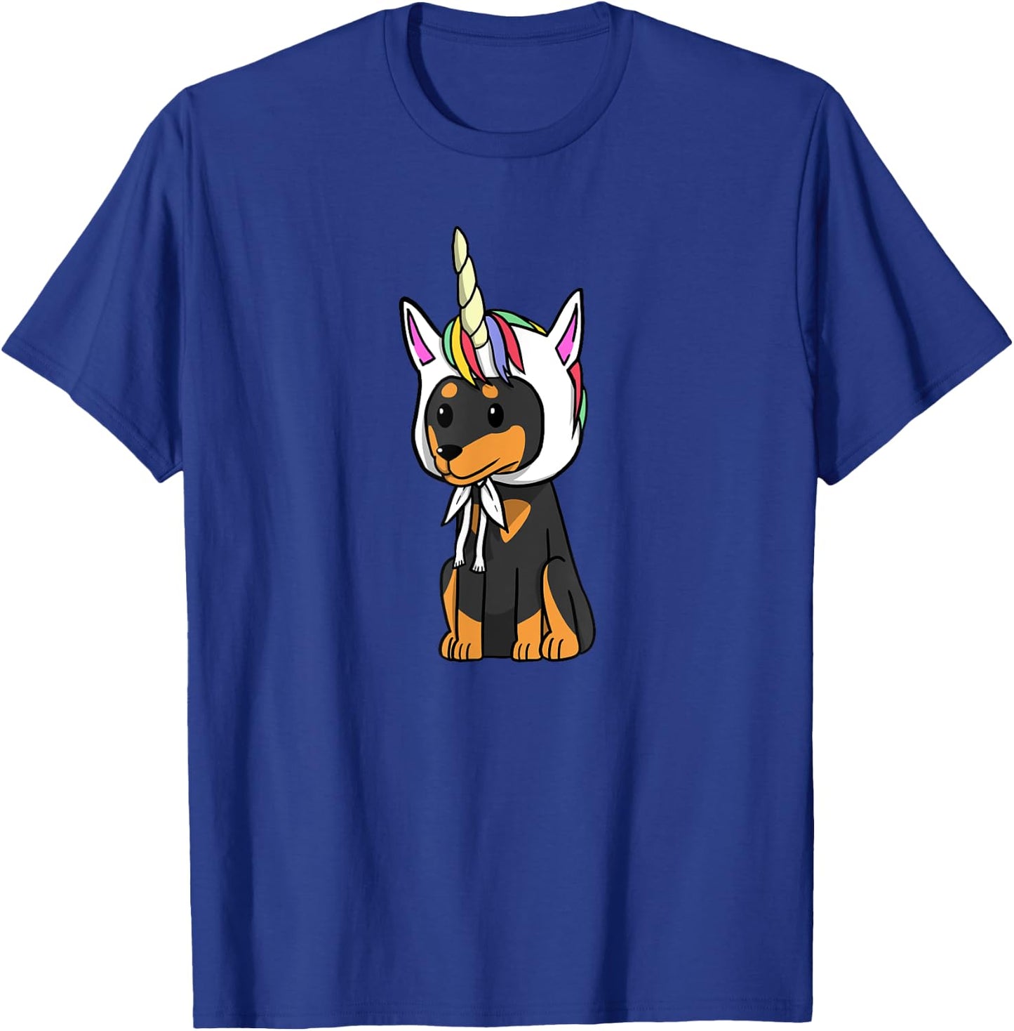 Unicorn Miniature Pinscher Funny Min Pin Dog Shirt Women Kids T-Shirt - T-Shirt | Royal