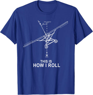 How I Roll Beaver Floatplane Lift Funny Flight Pilot T-Shirt - T-Shirt | Royal