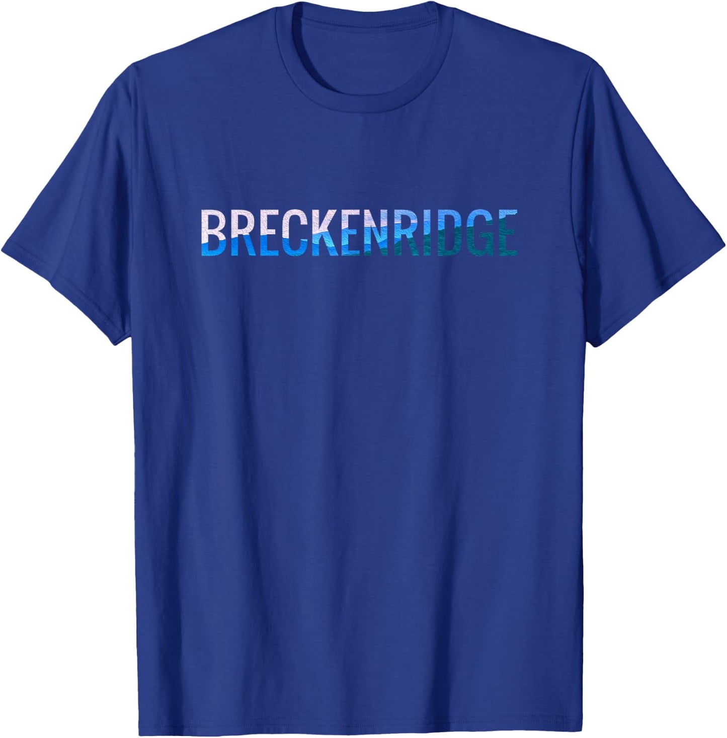 Breckenridge Colorado Mountain Sky Clouds Art T-Shirt - T-Shirt | Royal