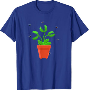 Halloween Venus Fly Trap Flytrap Blue T-Shirt - T-Shirt | Royal