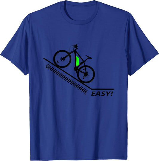 Oh Easy - E-Bike MTB Biking Electric Bicycle Ebiker T-Shirt - T-Shirt | Royal