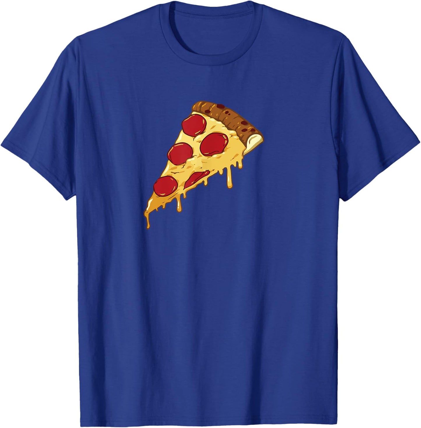 Funny Cheesy Pepperoni Pizza Slice T Shirt for Pizza Lovers T-Shirt - T-Shirt | Royal