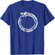 Gothic Medieval Ouroboros Snake Eating Itself White Novelty T-Shirt - T-Shirt | Royal