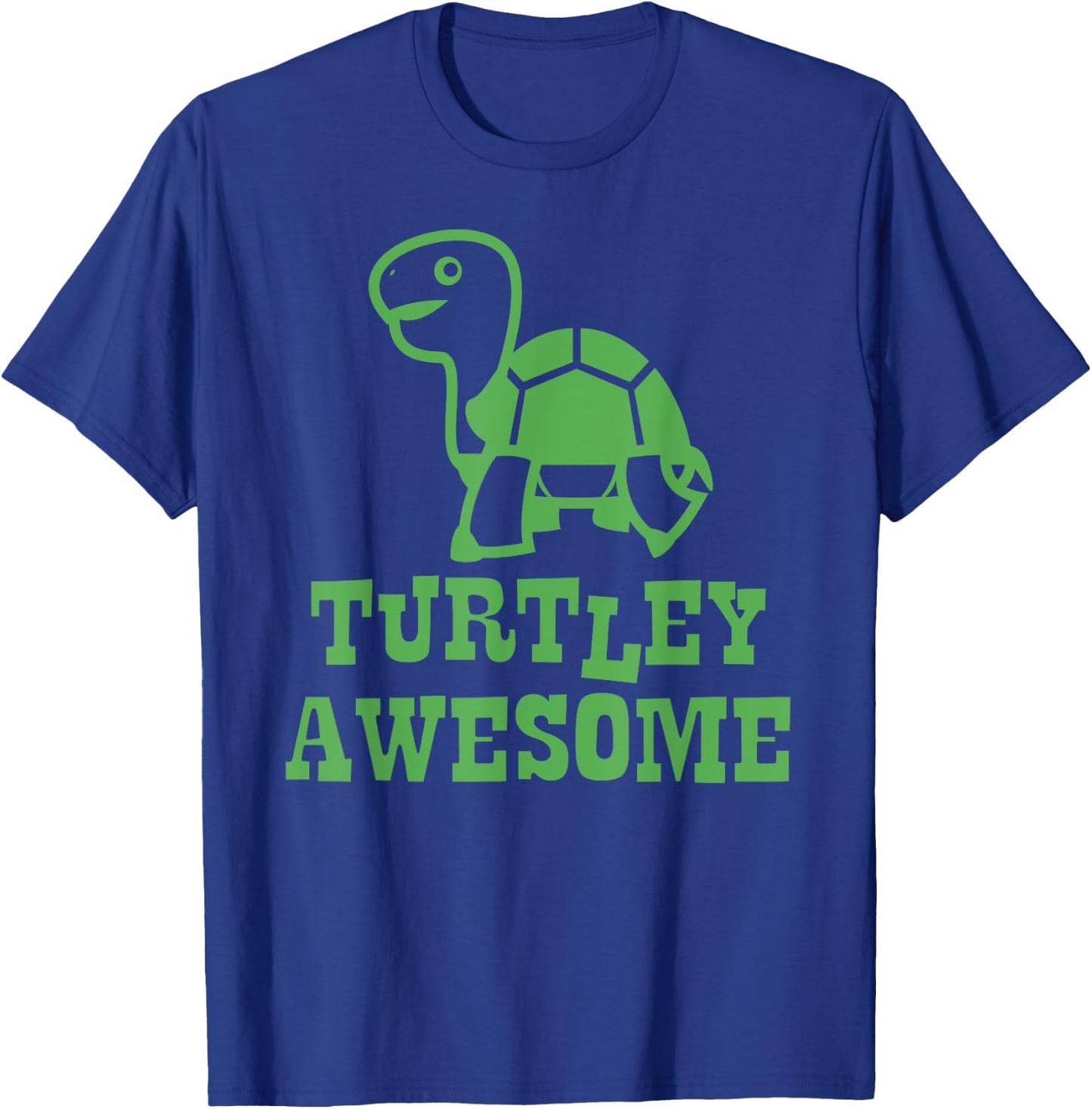 TURTLEY AWESOME Funny Turtle Lover Cute Tween Boy Girl Kids T-Shirt - T-Shirt | Royal