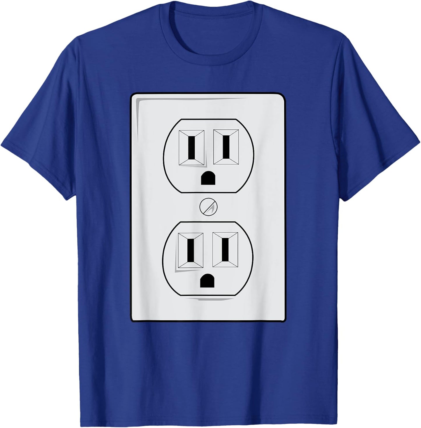 Electrical Outlet Plug And SOCKET Couples Costume Halloween T-Shirt - T-Shirt | Royal