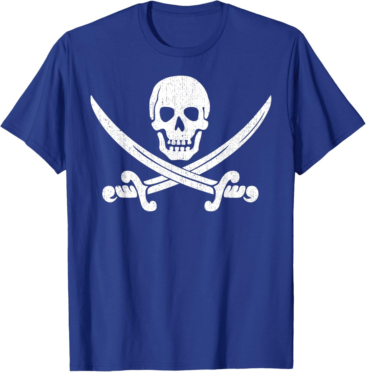 Skull Crossed Pirate Sword T-Shirt - T-Shirt | Royal