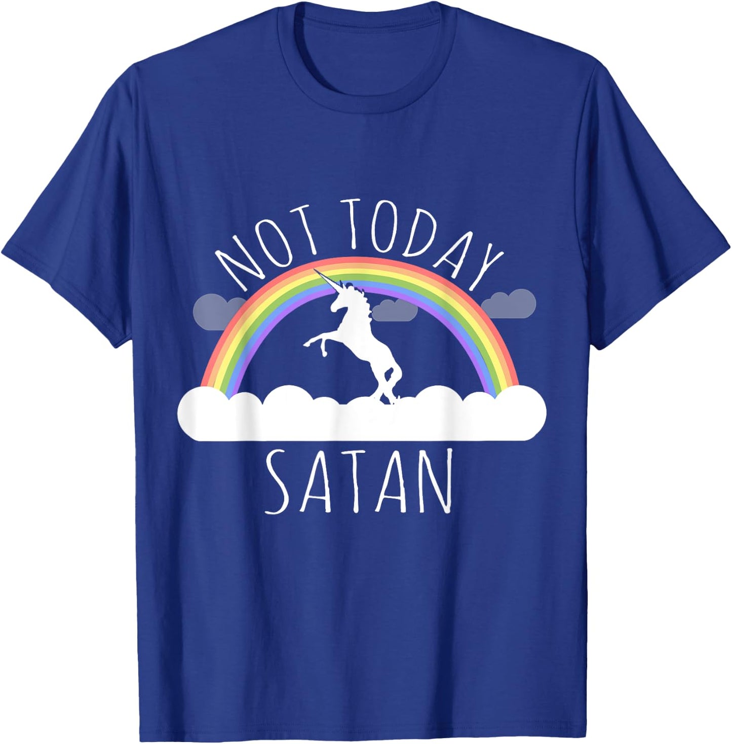 Flippin Sweet Gear Not Today Satan Black Cotton T-Shirt - T-Shirt | Royal