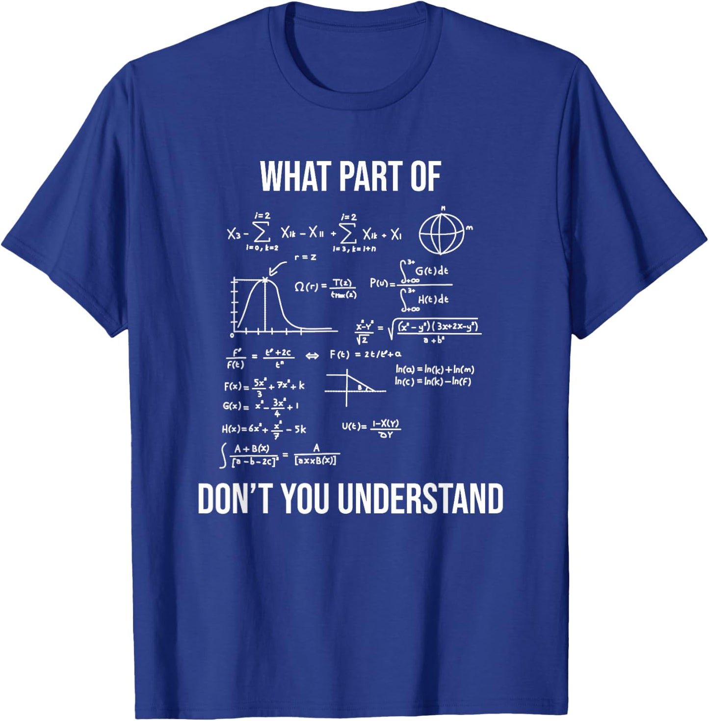 What Part Of Funny Mechanical Engineer Mathematician T-Shirt - T-Shirt | Royal