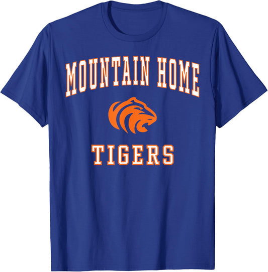 Mountain Home High School Tigers C1 T-Shirt - T-Shirt | Royal