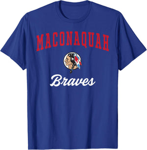 Maconaquah High School Braves T-Shirt - T-Shirt | Royal