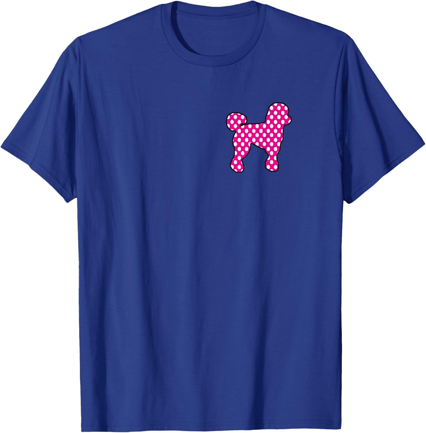Pink And White Polka Dot Poodle 50s Sock Hop Dance Retro T-Shirt - T-Shirt | Royal