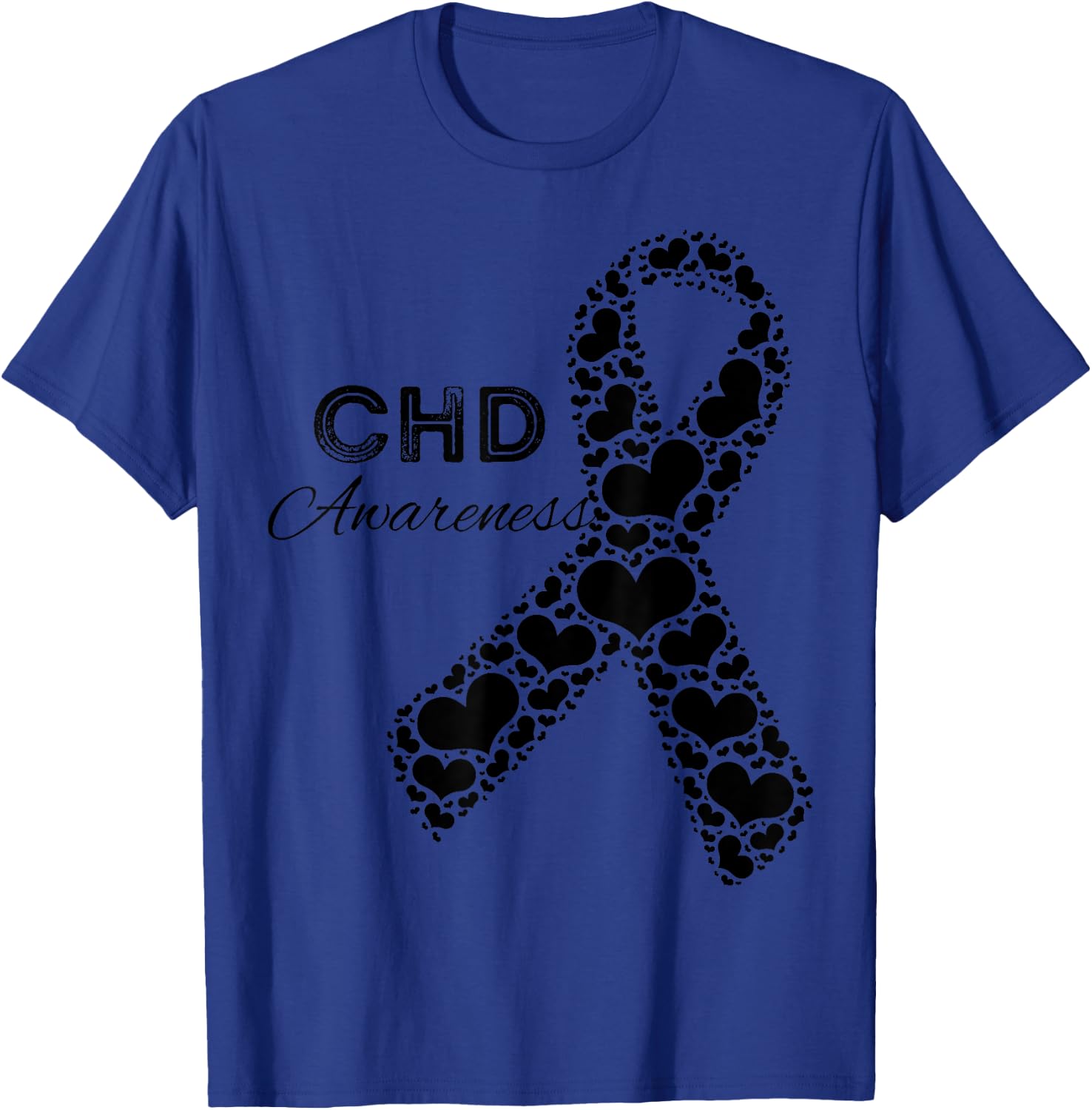 CHD Awareness Congenital Heart Defect Awareness T-Shirt - T-Shirt | Royal