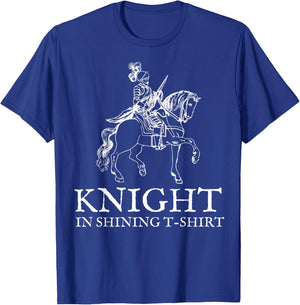Knight in Shining Armor Halloween Renaissance Fair T-Shirt - T-Shirt | Royal