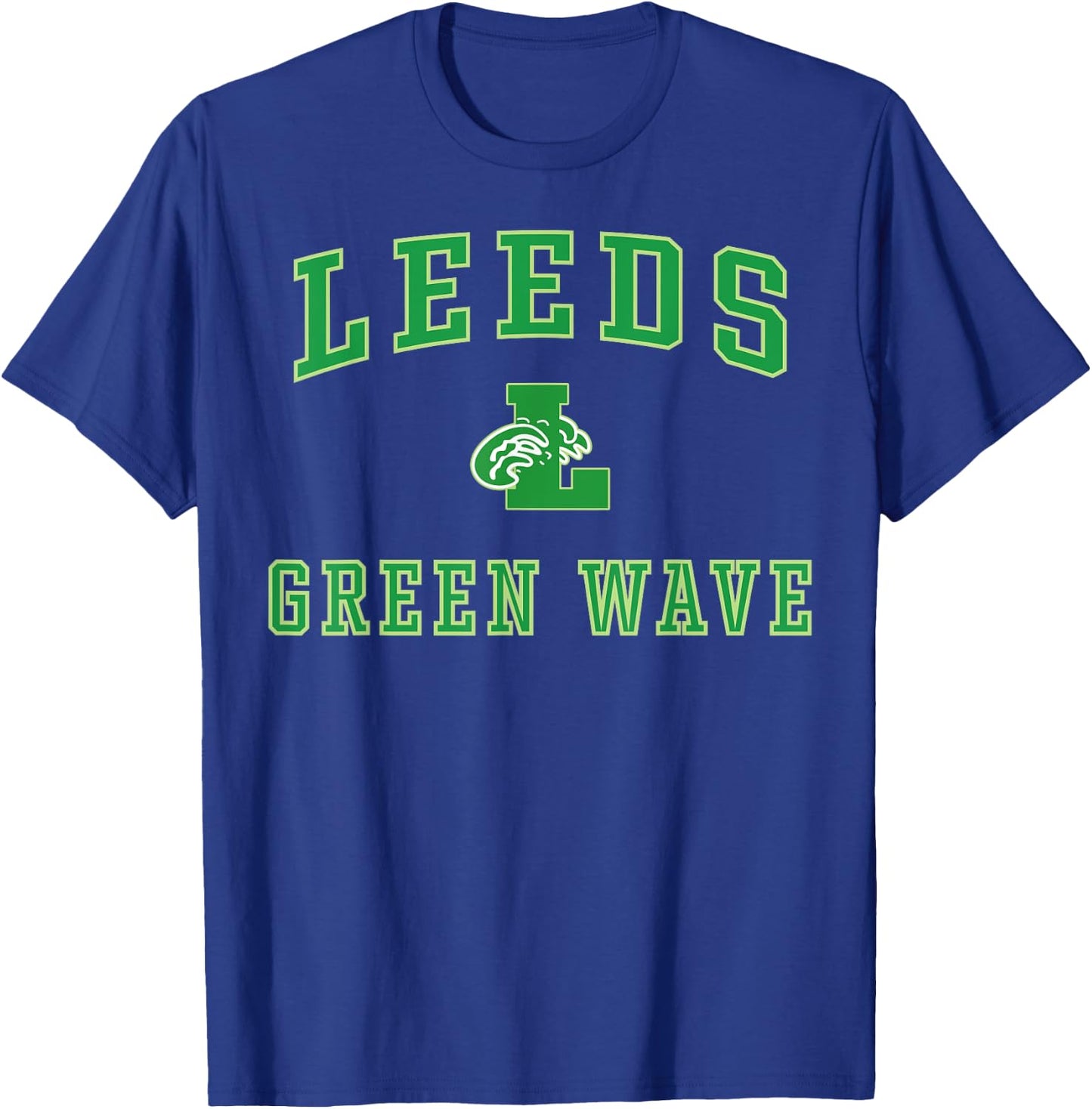 Leeds High School Green Wave C1 T-Shirt - T-Shirt | Royal