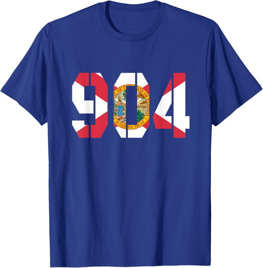 904 Duval Florida Flag Lovers T-Shirt - T-Shirt | Royal