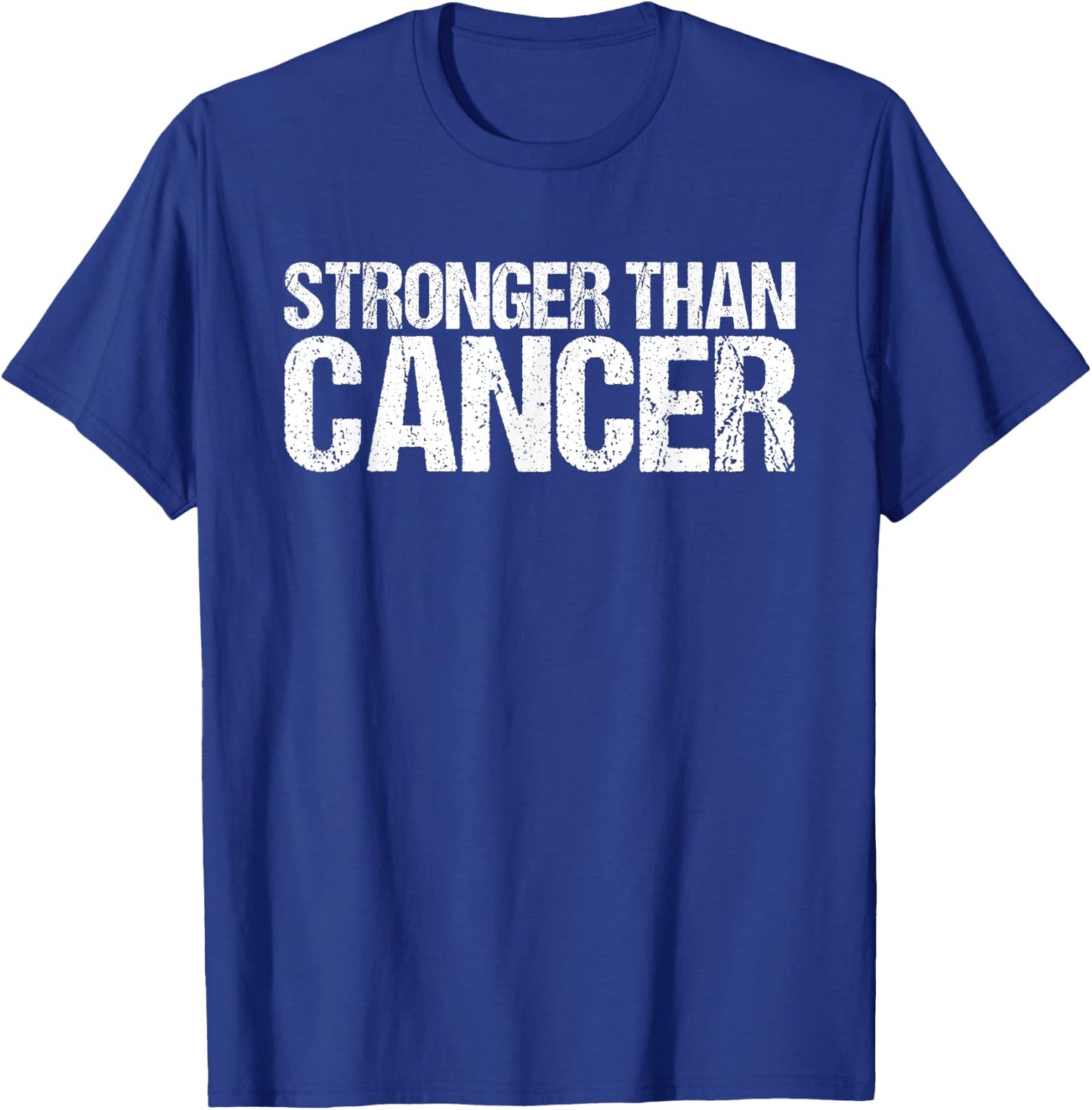 Stronger Than Cancer Find A Cure Cancer Survivor Superhero T-Shirt - T-Shirt | Royal