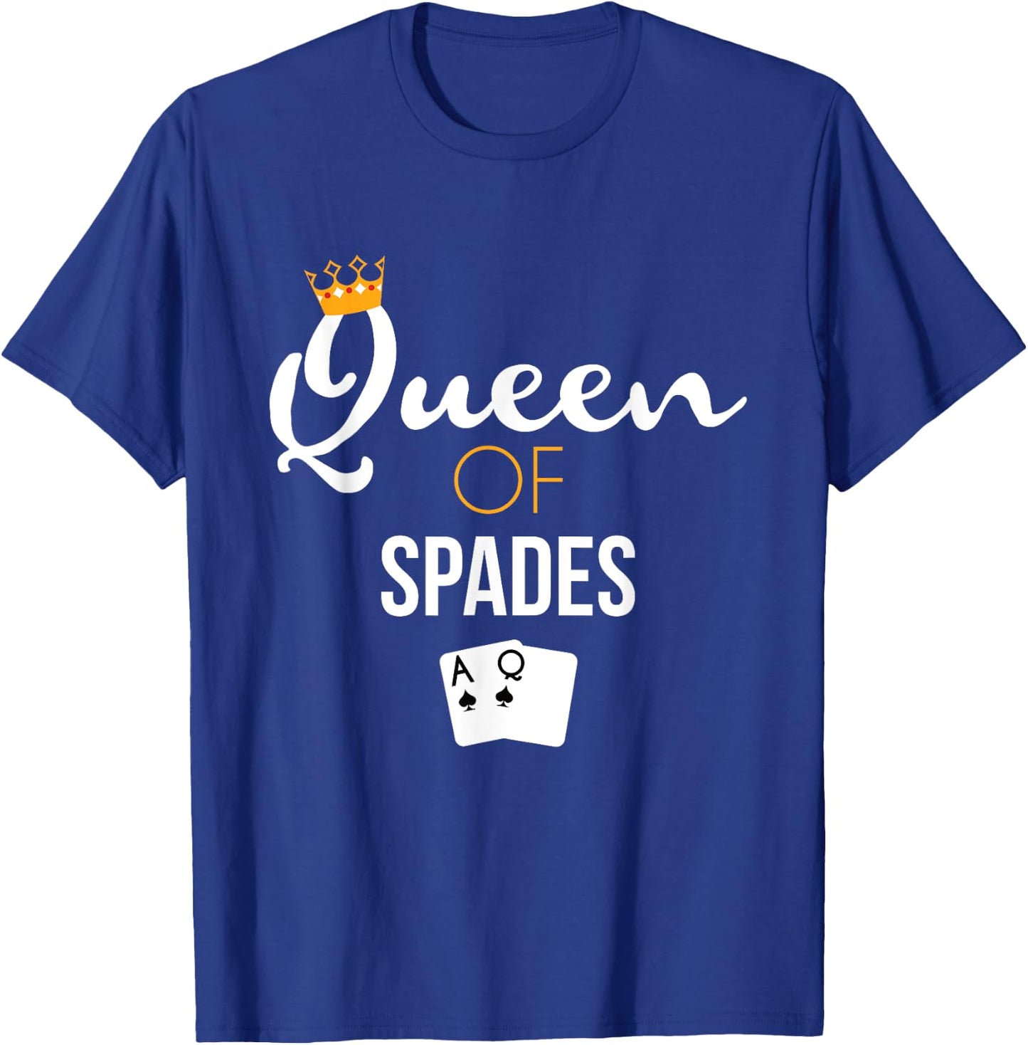 Queen of Spades Card Game Lover Spades Player Gift T-Shirt - T-Shirt | Royal