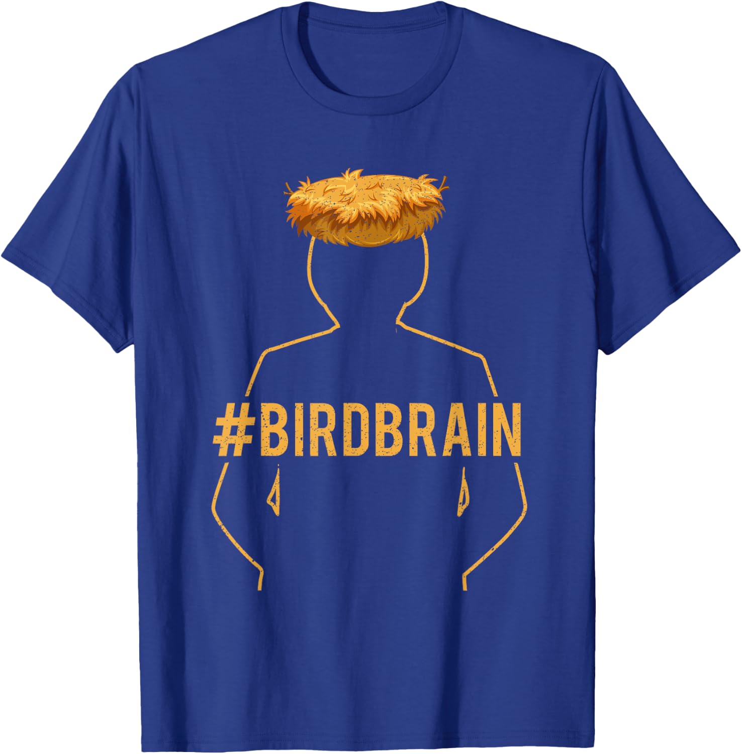 Funny Ornithology Bird Lover Bird Brain Design T-Shirt - T-Shirt | Royal