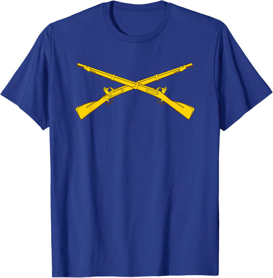 US Army Infantry Branch Crossed Rifles 11 Bravo - 11B T-Shirt - T-Shirt | Royal