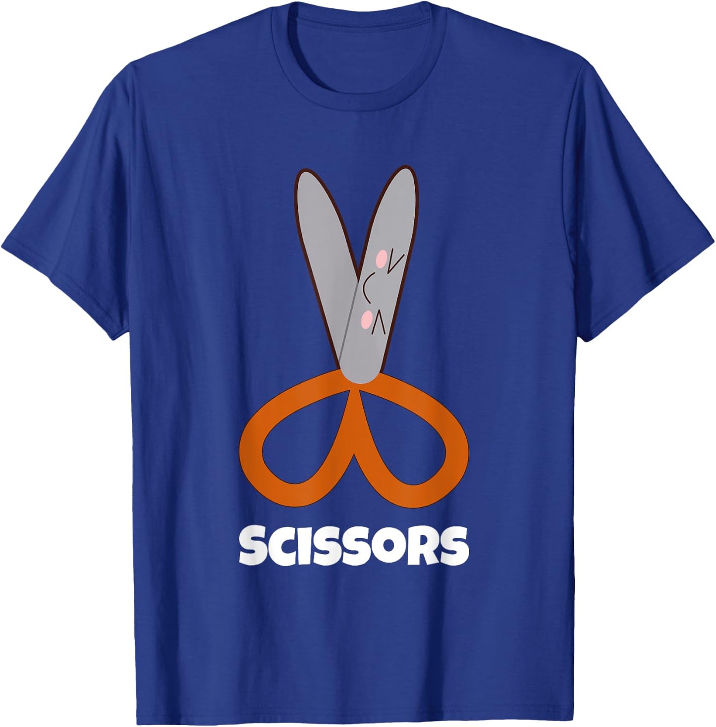 Rock Paper Scissors Shirt Funny Group Halloween Costumes T-Shirt - T-Shirt | Royal
