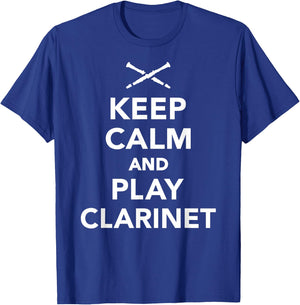 Keep Calm Clarinet T-Shirt - T-Shirt | Royal