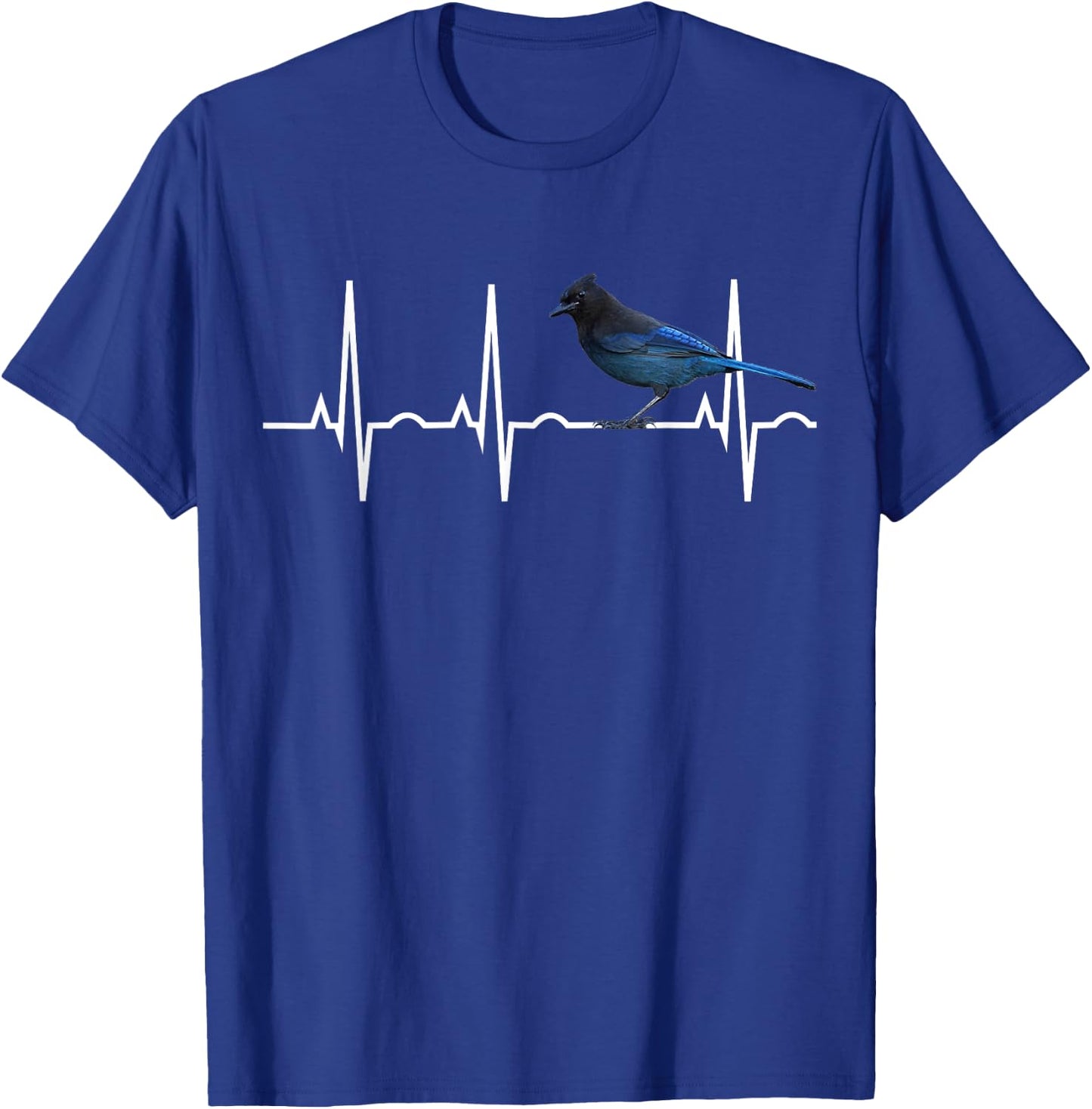 Steller's Jay Shirt - Stellers Jay Birding Gift T-Shirt - T-Shirt | Royal