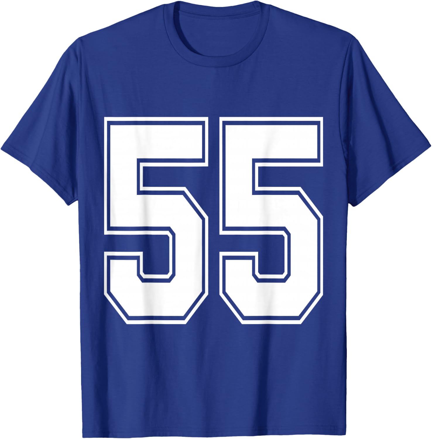 #55 Number 55 Sports. Jersey My Favorite Player #55 T-Shirt - T-Shirt | Royal