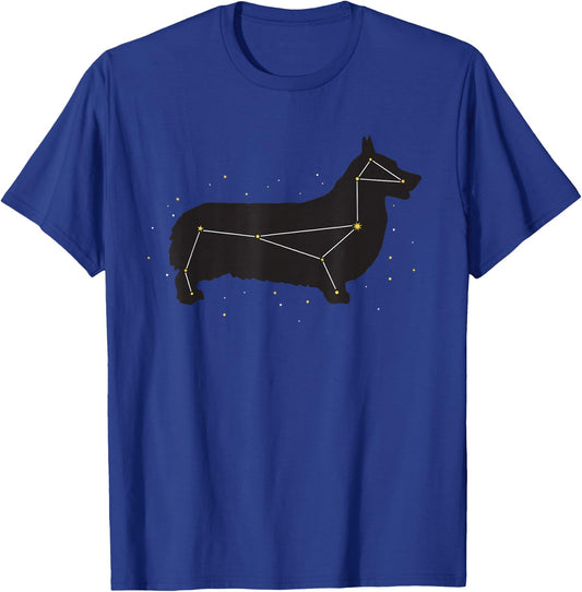 Corgi - Cute Constellation Dog for Pet Parents Women Girls Kids T-Shirt - T-Shirt | Royal