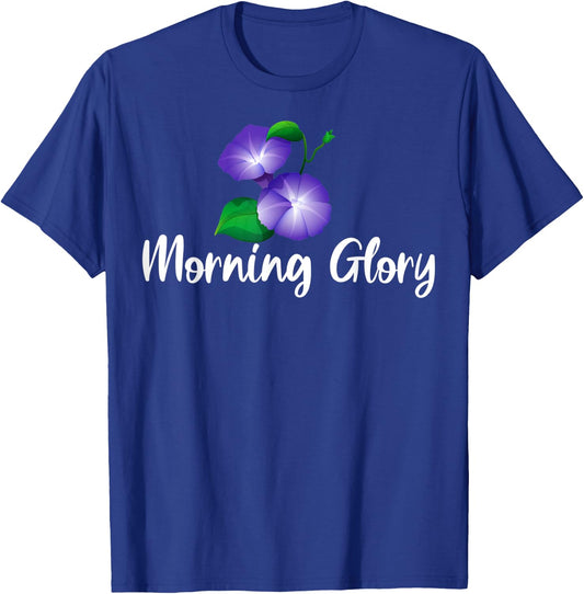 Morning Glory Flower Garden, Gardener Gardening Gift T-Shirt - T-Shirt | Royal