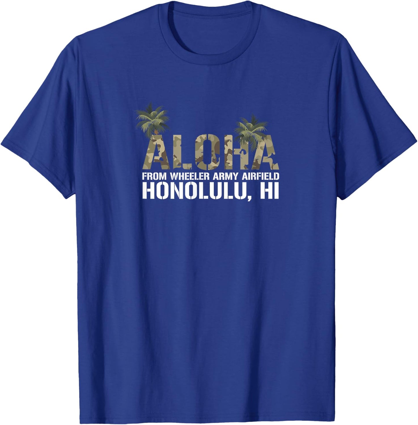 Aloha Wheeler Army Airfield Honolulu T-Shirt - T-Shirt | Royal